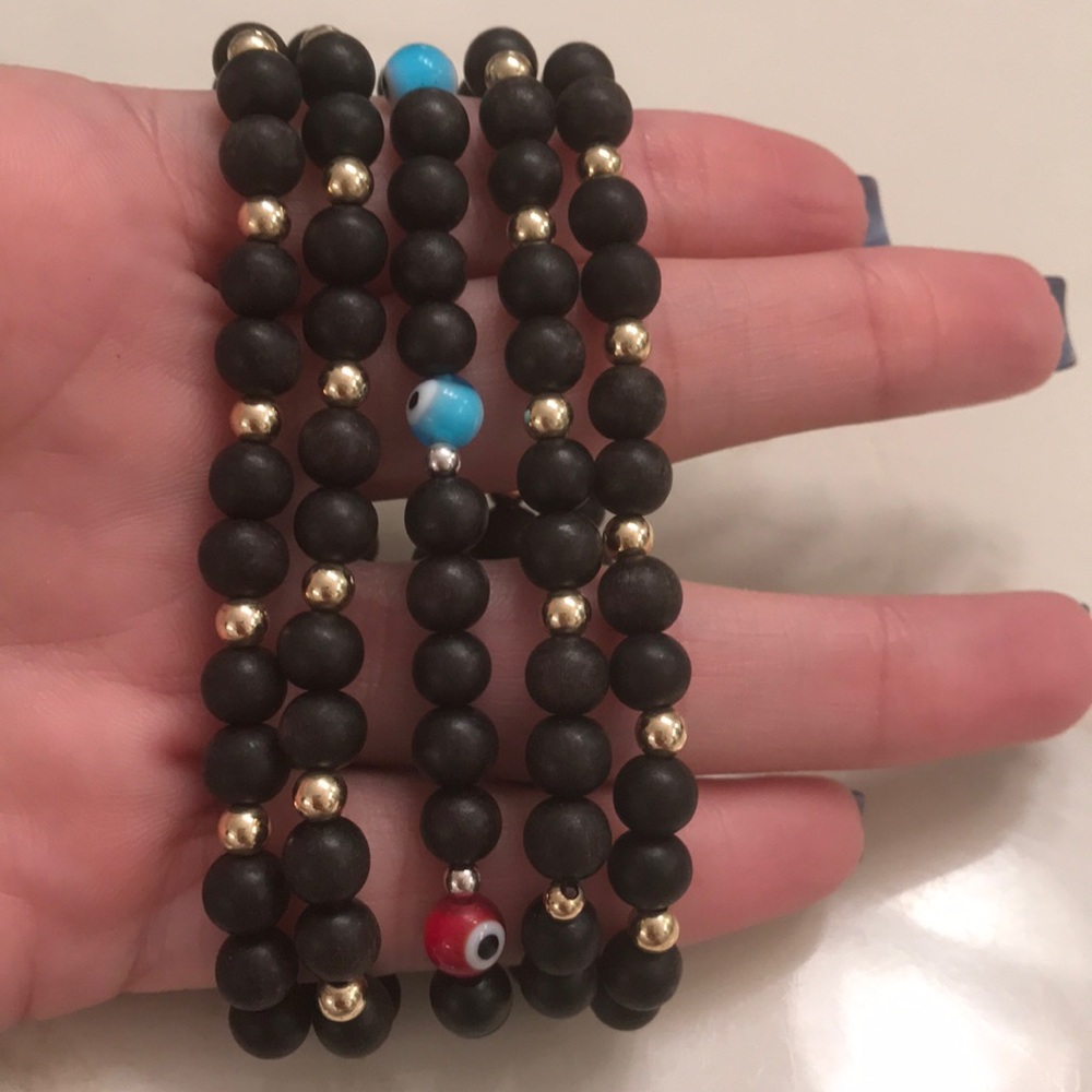 Good luck eye bracelet set of five